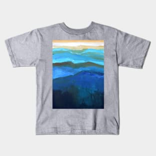 Abstract Mountain Range by Robert Phelps Kids T-Shirt